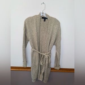 Tan cardigan from Forever 21, size M